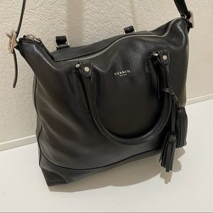 COACH | Legacy Rory Black Leather Tote Bag